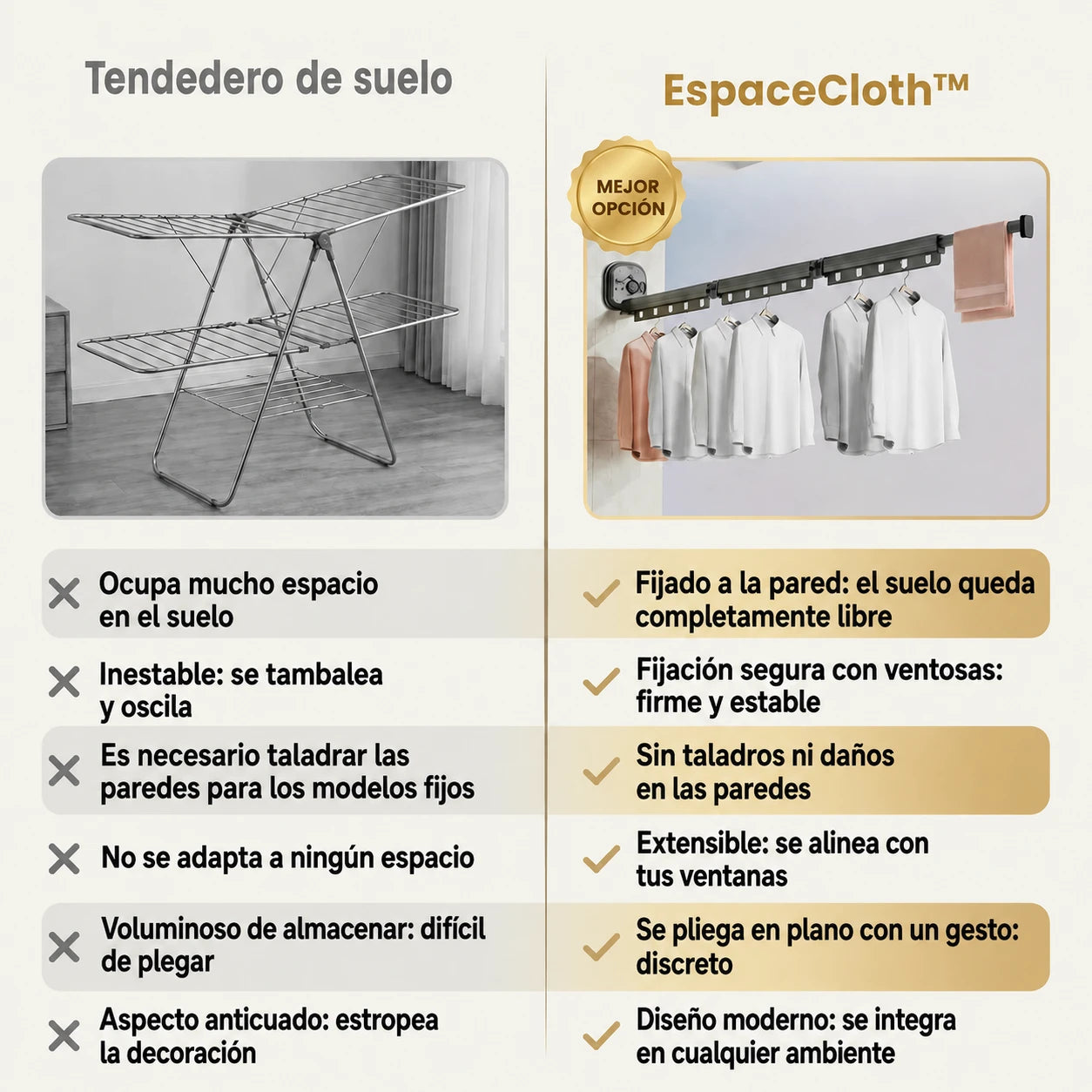 Tendedero de Pared EspaceCloth