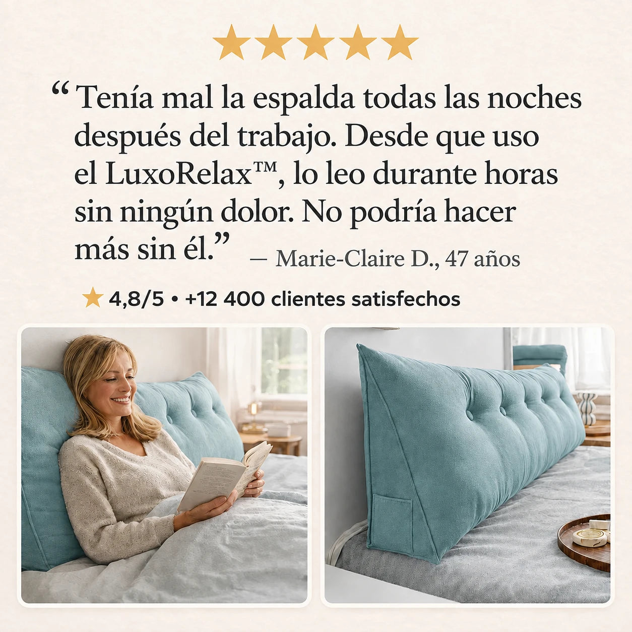 LuxoRelax™ — Cojín Comfort Orthodesign