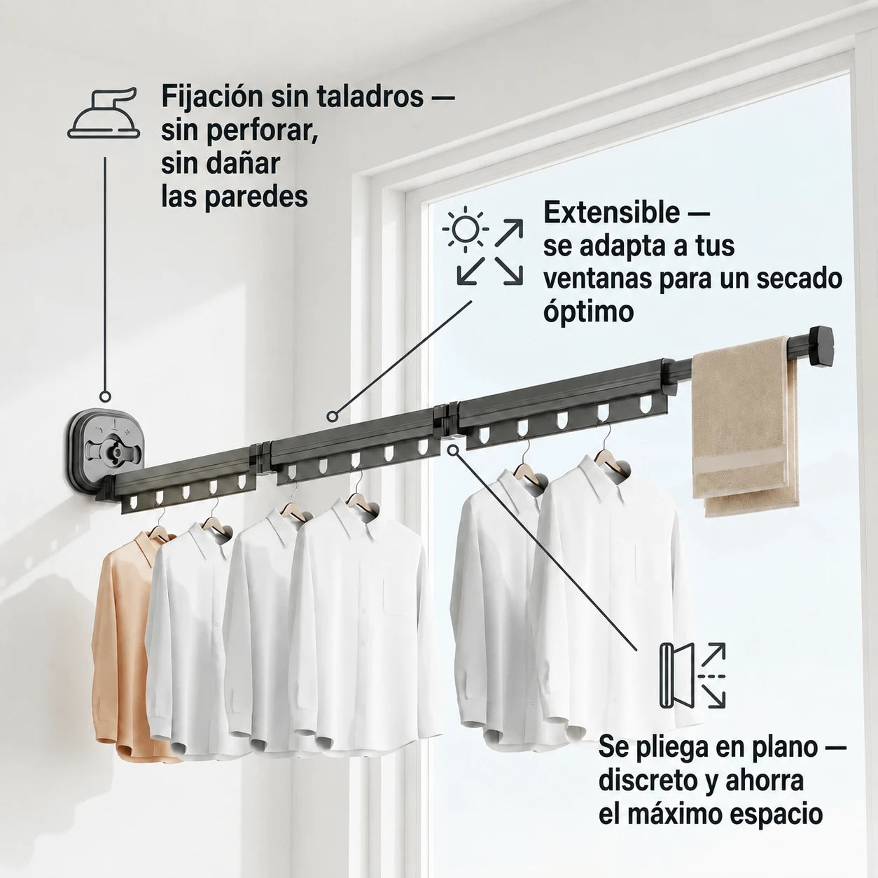 Tendedero de Pared EspaceCloth