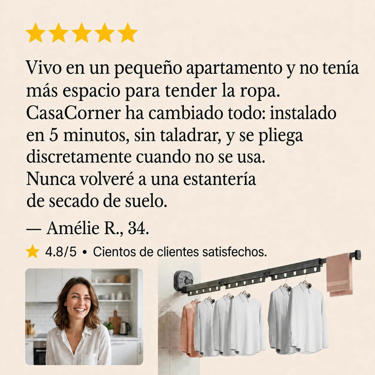 Tendedero de Pared EspaceCloth
