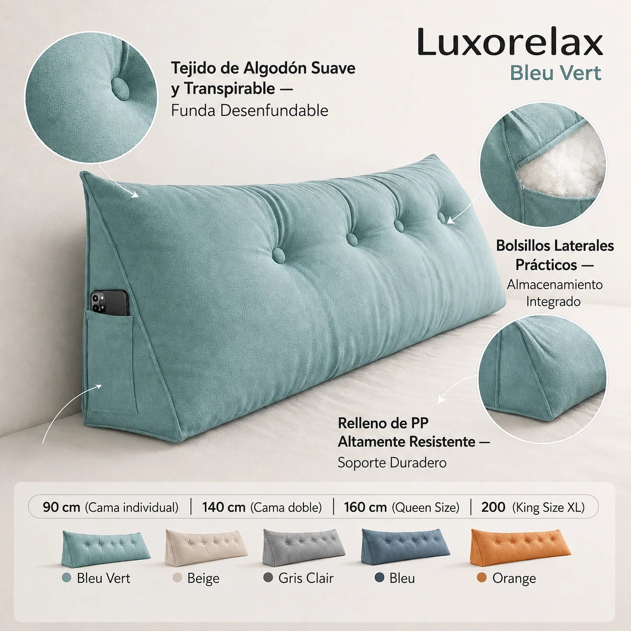 LuxoRelax™ — Cojín Comfort Orthodesign